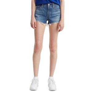 NWT Levi’s 501 Cutoff Denim Distressed Jean Shorts